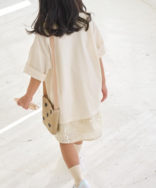 ROPE' PICNIC（ロペピクニック）の「【KIDS】DOGプリントトップス（Tシャツ/カットソー・キッズ・オフホワイト/サックス/ピンク・L/M/S）」の14枚目の写真