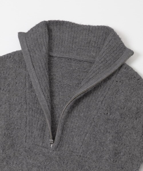 URBAN RESEARCH Sonny Label（アーバンリサーチサニーレーベル）の「ハーフZIPシャギーニットプルオーバー（ニット/セーター・レディース・オフ/グレー/グリーン・Free）」の20枚目の写真