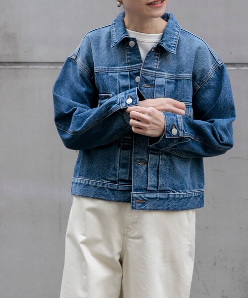 URBAN RESEARCH DOORS（アーバンリサーチドアーズ）の「FORK&SPOON　JFデニムジャケット（デニムジャケット・レディース・ONEWASH/USED・1）」の18枚目の写真
