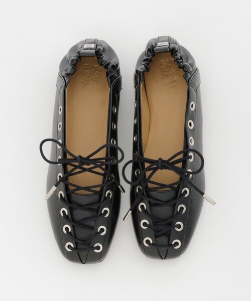 URBAN RESEARCH（アーバンリサーチ）の「GANNI　Eyelets Lace Up Ballerina（バレエシューズ・レディース・Black・36/37/38）」の6枚目の写真
