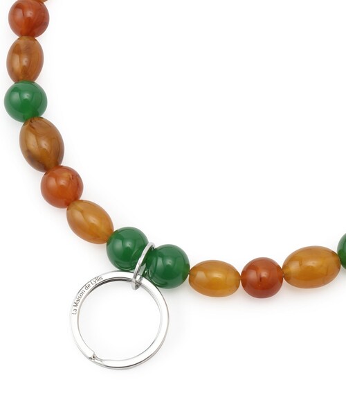 ADAM ET ROPE'（アダムエロペ）の「【La Maison de Lyllis（メゾンドリリス）】HATKEEPER（ネックレス・レディース・ホワイト系/ブラウン系/キャメル・F）」の16枚目の写真