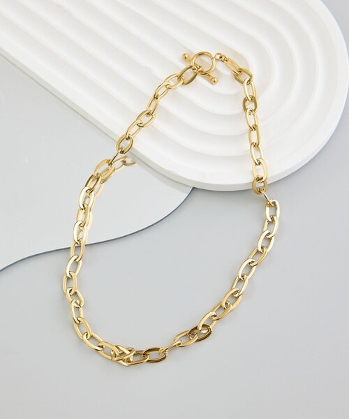 ROPE' PICNIC(ロペピクニック)の「ステンレスボールドチェーンネックレス(ネックレス・レディース・ゴールド/シルバー・F)」の4枚目の写真
