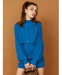 EVRIS | レイヤードニットミニワンピース(ワンピース)