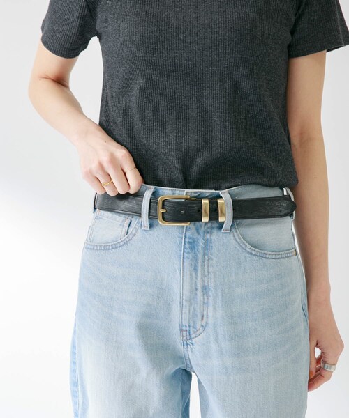 URBAN RESEARCH Sonny Label（アーバンリサーチサニーレーベル）の「HADDON&JONES　30MMプレーンベルト（ベルト・レディース・BLACK/M.BROWN・85）」の3枚目の写真