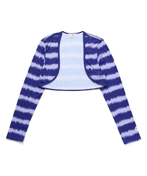 ROPE'(ロペ)の「【UV】【吸水速乾】タイダイボーダー長袖ボレロ(その他トップス・レディース・ブラック/ネイビー/オレンジ・F)」の22枚目の写真
