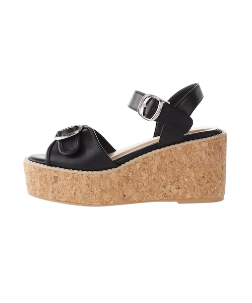 MERCURYDUO（マーキュリーデュオ）の「バックルベルトコルクサンダル（サンダル・レディース・ブラック/ベージュ/ブラウン・36/38）」の12枚目の写真