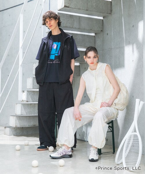 SENSE OF PLACE by URBAN RESEARCH（センスオブプレイスバイアーバンリサーチ）の「『別注』prince　トラックベスト（テーラードジャケット・メンズ・GRG×BEG/BLK×CHA・M/L）」の10枚目の写真