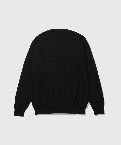 ADAM ET ROPE'（アダムエロペ）の「【BATONER/バトナー】SUPERIOR MERINO CREW NECK（ニット/セーター・メンズ・ブラック・2/3/4）」の11枚目の写真