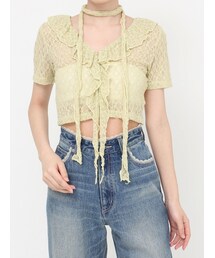 EVRIS | チョーカーレーストップス(Tシャツ/カットソー)