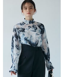 LAGUNAMOON | ペイント柄スタンドブラウス(シャツ/ブラウス)