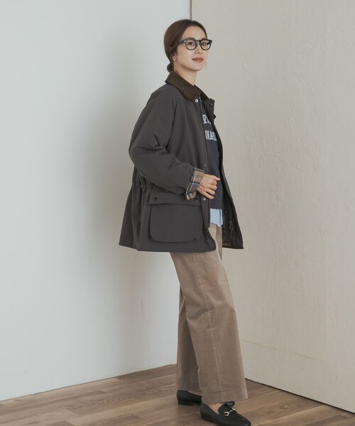 URBAN RESEARCH DOORS(アーバンリサーチドアーズ)の「『別注』Barbour OS BEDALE PADDED(テーラードジャケット・レディース・BLACK/GRAY・one)」の21枚目の写真