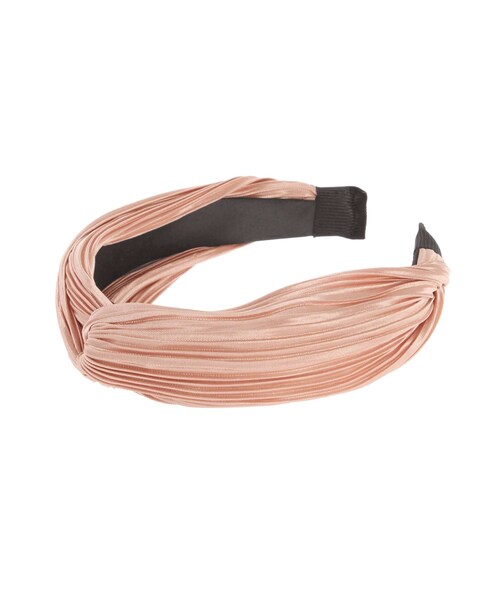 dazzlin（ダズリン）の「サテンプリーツカチューシャ（カチューシャ・レディース・ピンク/ブラウン/ネイビー・F）」の3枚目の写真