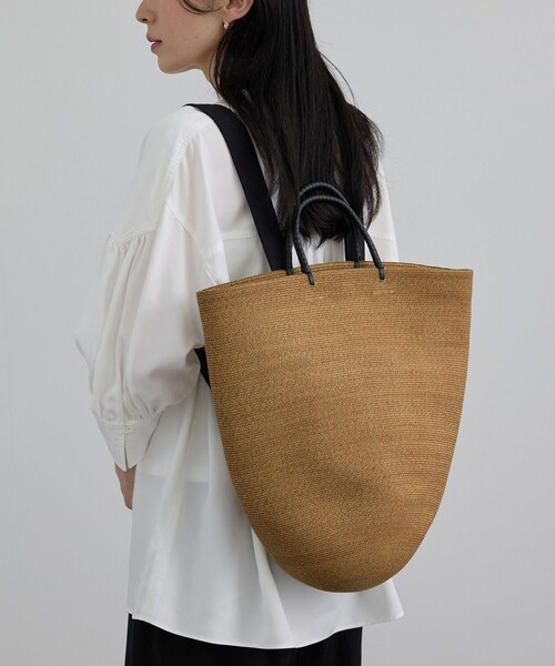 ADAM ET ROPE'(アダムエロペ)の「【J'aDoRe・一部店舗限定】【KAMARO'AN(カマロアン)】Gourd Pack Basket(かごバッグ・レディース・キナリ・F)」の3枚目の写真