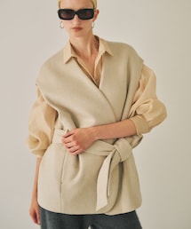 ROPE' | 【一部店舗限定】【REALM（レルム）】BELTED OVER GILET｜ジレ(その他アウター)