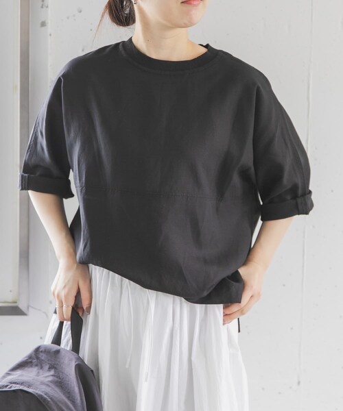 URBAN RESEARCH DOORS(アーバンリサーチドアーズ)の「FORK&SPOON プルオーバーブラウス(シャツ/ブラウス・レディース・OFF/BLACK/DARK BLUE・1)」の16枚目の写真
