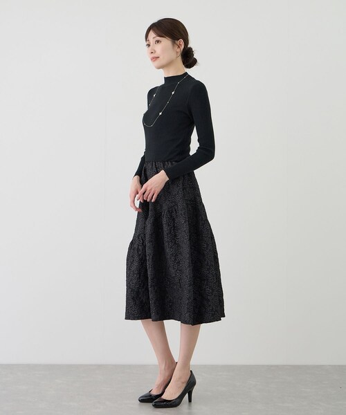 Jayro（ジャイロ）の「ニットドッキングワンピース（ワンピース・レディース・ブラック/ブラック系/スミクロ・F）」の20枚目の写真