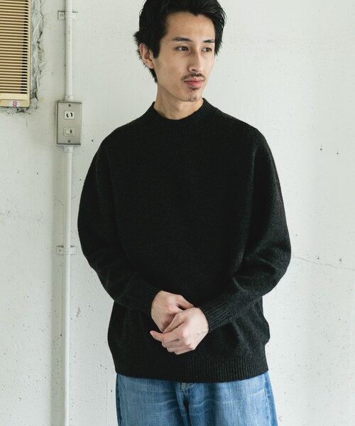 URBAN RESEARCH DOORS(アーバンリサーチドアーズ)の「ウール混もちもちハイネックニット(ニット/セーター・メンズ・OFF BEIGE/YELLOW/BLUE GREEN/CHARCOAL/BORDEAUX/NAVY・M/L)」の8枚目の写真