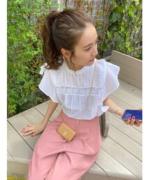 Ungrid | コットンノースリフリルブラウス(シャツ/ブラウス)