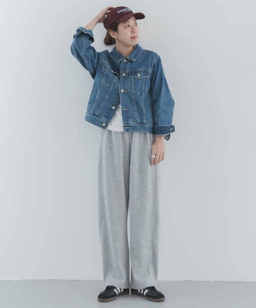 URBAN RESEARCH Sonny Label（アーバンリサーチサニーレーベル）の「メルティスウェットバレルパンツ（スウェットパンツ・レディース・グレー/ネイビー・Free）」の7枚目の写真