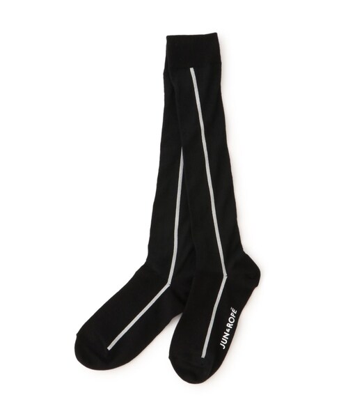 ROPE'（ロペ）の「シースルーラインソックス（ソックス/靴下・レディース・ブラック/ホワイト・F）」の3枚目の写真