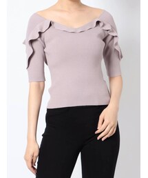 MERCURYDUO | 2WAYデザインラッフルニット(ニット/セーター)