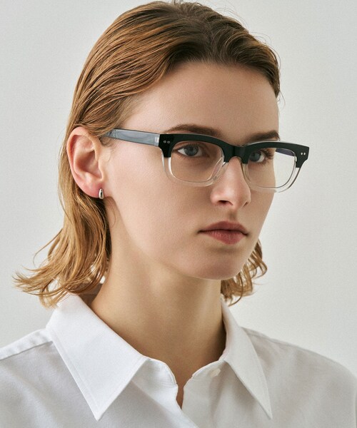 SENSE OF PLACE by URBAN RESEARCH(センスオブプレイスバイアーバンリサーチ)の「NUEF nuef0136(メガネ・レディース・BLACK/KHAKI/CLEAR×BLK・One)」の17枚目の写真