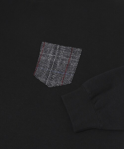 URBAN RESEARCH Sonny Label（アーバンリサーチサニーレーベル）の「HARRIS TWEEDポケットスウェットプルオーバー（スウェット・メンズ・オフ/チャコール/ブラック/ブラウン・M/L）」の16枚目の写真
