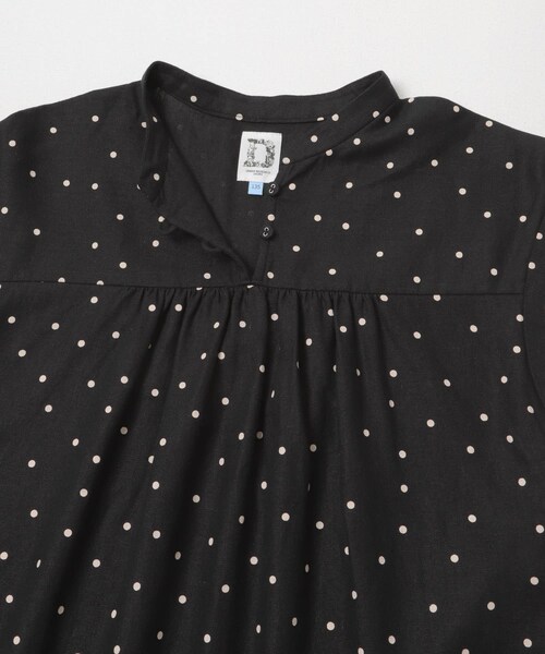 URBAN RESEARCH DOORS(アーバンリサーチドアーズ)の「『親子リンク』リネンリヨセルドットワンピース(KIDS)(ワンピース・キッズ・BLACK/NATURAL・105(100-110)/120(115-125)/135(130-140))」の12枚目の写真