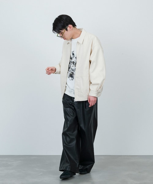 JUNRED(ジュンレッド)の「j.n.r.d / ルーズジップデニムブルゾン(デニムジャケット・メンズ・キナリ/ネイビー・L/M)」の15枚目の写真