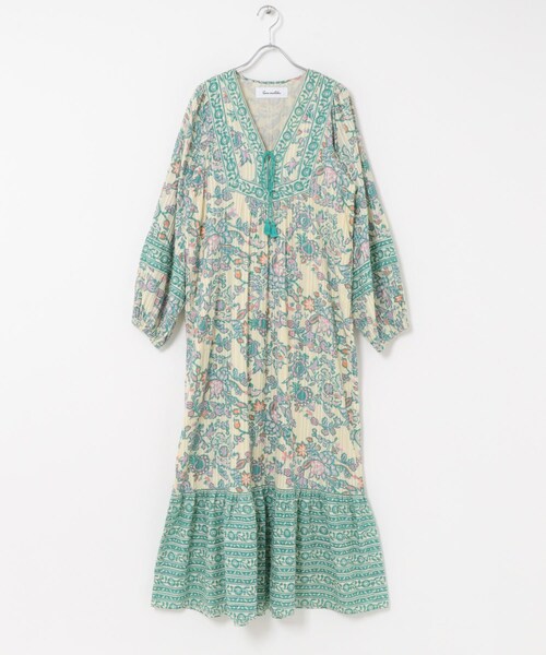 URBAN RESEARCH ROSSO（アーバンリサーチロッソ）の「sara mallika　PAISLEY FLOWER PRINT DRESS（ワンピース・レディース・BLACK/GREEN・S/M）」の19枚目の写真