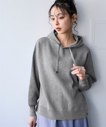 nissen | ＜大きいサイズ＞マシュマロニットパーカー(パーカー)