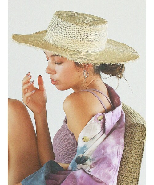 Ungrid（アングリッド）の「ストローカンカンHAT（ハット・レディース・アイボリー・F）」の3枚目の写真