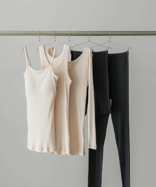 かぐれ（カグレ）の「シルクテレコレギンス（レギンス/スパッツ・レディース・IVORY/CHARCOAL・FREE）」の6枚目の写真