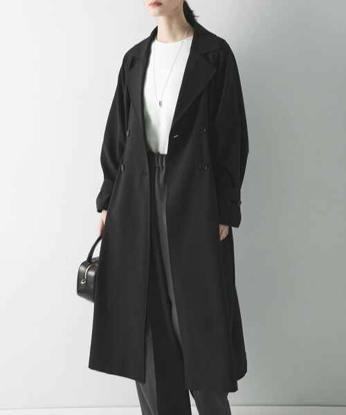 URBAN RESEARCH(アーバンリサーチ)の「『撥水/UVカット』ドロストトレンチコート(ステンカラーコート・レディース・GREGE/BEIGE/BLACK・36/38)」の8枚目の写真