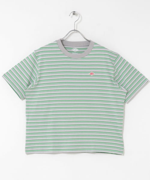 URBAN RESEARCH DOORS(アーバンリサーチドアーズ)の「DANTON SHORT T-SHIRTS(Tシャツ/カットソー・レディース・BEIGE×PUR/GREY×GRE/ECRU×DKBE・S)」の2枚目の写真
