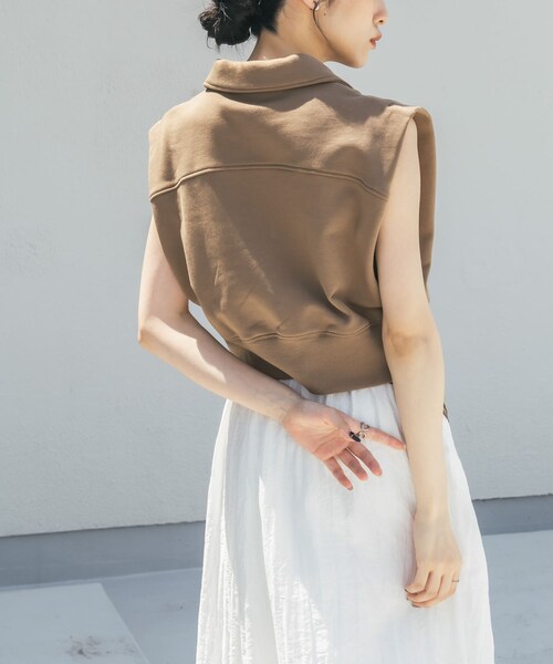 KBF（ケイビーエフ）の「ショルダータックZIPスウェット（スウェット・レディース・NAVY/TOP GRAY/BROWN・one）」の15枚目の写真