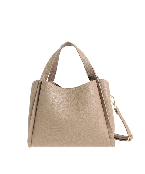 TONAL（トーナル）の「センターファスナー合皮バッグ（ショルダーバッグ・レディース・ベージュ・F）」の11枚目の写真