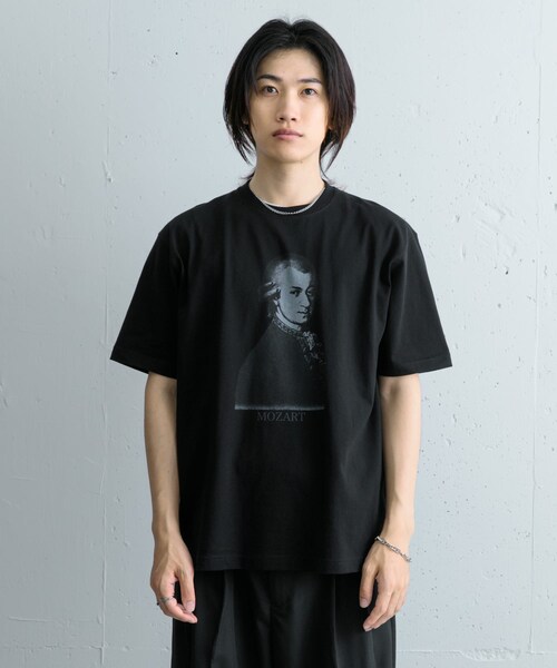 SENSE OF PLACE by URBAN RESEARCH(センスオブプレイスバイアーバンリサーチ)の「ヴィンテージライクTシャツ(モーツァルト)(Tシャツ/カットソー・メンズ・PINK/BLACK・M/L)」の11枚目の写真