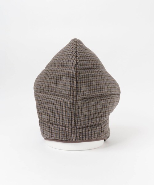 THE GOODLAND MARKET（ザグッドランドマーケット）の「SREU　ウールキルティングフード（ニットキャップ/ビーニー・レディース・BROWN/NAVY・FREE）」の7枚目の写真