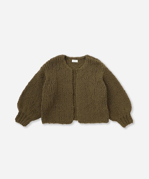 Saturdays NYC(サタデーズ ニューヨークシティ )の「Halle Hand Woven Cardigan | WOMEN(カーディガン/ボレロ・レディース・ブラック/オリーブ・M/S)」の5枚目の写真