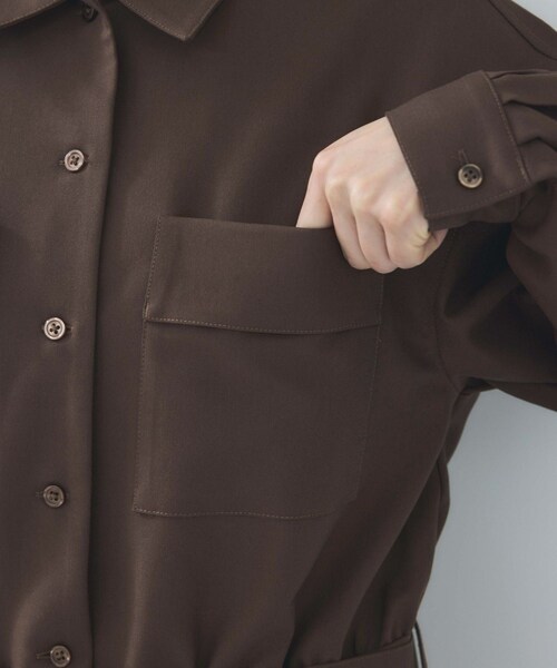 VIS（ビス）の「ポケットディテールジャンプスーツ（つなぎ/オールインワン・レディース・ブラック/ダークブラウン・F）」の22枚目の写真