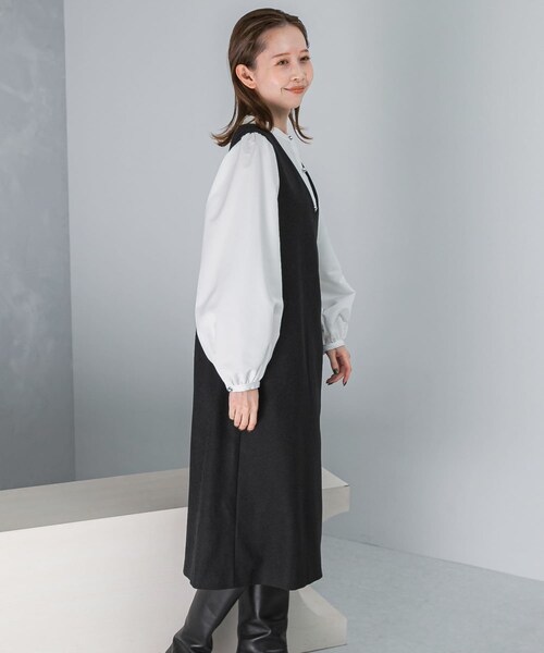 URBAN RESEARCH ROSSO（アーバンリサーチロッソ）の「『UR TECH』　 ジャンパーワンピース（ワンピース・レディース・BEIGE/MOCHA/BLACK・36/38）」の22枚目の写真