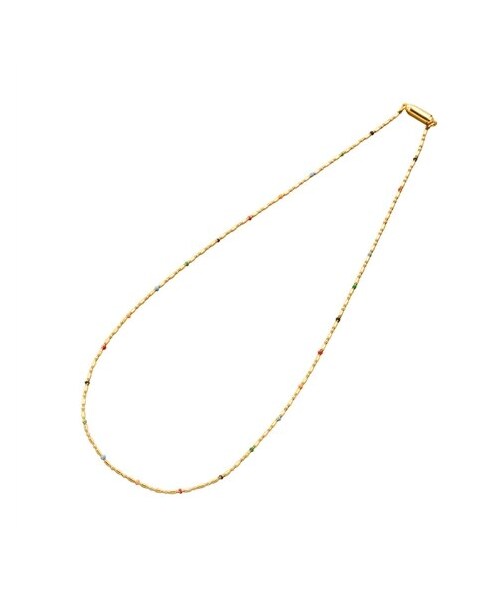 nissen（ニッセン）の「【Creamdot.】小粒マルチカラーのステンレス製マグネットネックレス（ネックレス・メンズ・ゴールド/シルバー・40cm/45cm）」の5枚目の写真