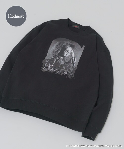 ITEMS URBANRESEARCH(アイテムズ アーバンリサーチ)の「『別注』UNIVERSAL MOVIEスウェット(スウェット・メンズ・CHUCKY WHT/CHUCKY BLK/PSYCHO WHT/PSYCHO BLK/ET WHT/ET BLK/JAWS WH/JAWS BLK・M/L)」の20枚目の写真