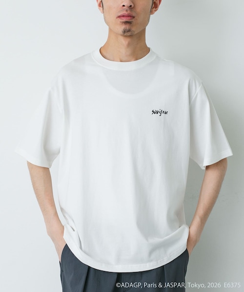 URBAN RESEARCH DOORS(アーバンリサーチドアーズ)の「『別注』Savignac×DOORS プリントTシャツ(Tシャツ/カットソー・メンズ・WHITE1/WHITE2/IVORY/WHITE3/TOP GRAY1/CHARCOAL2/CHARCOAL1/TOP GRAY2/MOCHA/OATMEAL/BLUE/LIGHT BLUE/NAVY/LAVENDER/VERMILLION・M/L/XL)」の17枚目の写真