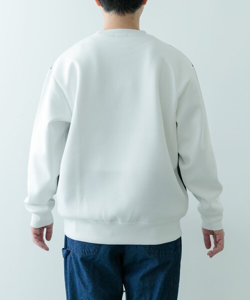ITEMS URBANRESEARCH（アイテムズ アーバンリサーチ）の「ストレッチダンボール 切替トップス B（スウェット・メンズ・NVY/MOC/BLK・M/L）」の16枚目の写真