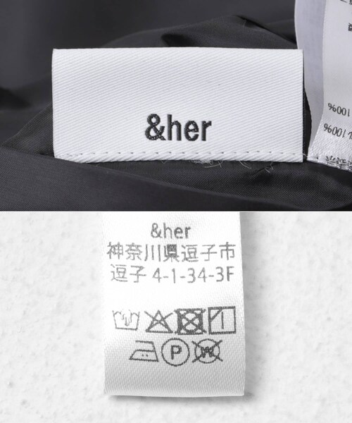 THE GOODLAND MARKET（ザグッドランドマーケット）の「&her　Reversible Fur Blouson（テーラードジャケット・レディース・BLACK/BROWN・Free）」の17枚目の写真