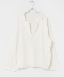 かぐれ | UNDECORATED LINEN/COTTON BIG KNIT TOP(ニット/セーター)