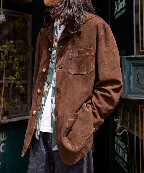 ADAM ET ROPE'(アダムエロペ)の「【ARDENNES/アルデンヌ】Filomena(カバーオール・メンズ・ダークブラウン/ベージュ・48/50/L/M)」の14枚目の写真