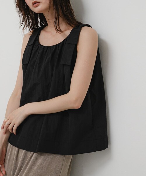 SENSE OF PLACE by URBAN RESEARCH(センスオブプレイスバイアーバンリサーチ)の「ショルダーリボンブラウス(シャツ/ブラウス・レディース・BLACK/BROWN/BEIGE・One)」の5枚目の写真